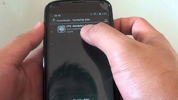 Google Nexus 4: How to Quickly Locate Downloaded Files From Internet Browser