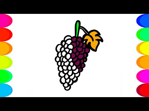 როგორ დავხატოთ ყურძენი