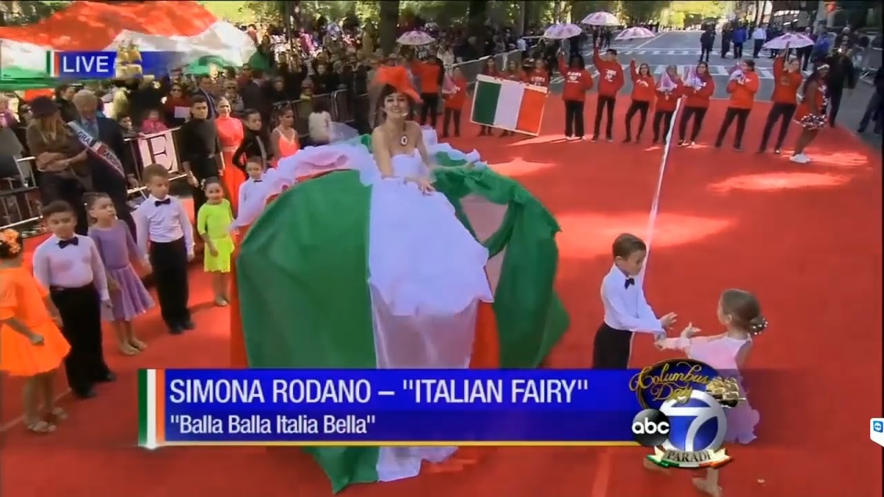 Balla Balla Italia Bella Simona Rodano Live On Abc Columbus Day Parade Balla Balla Italia Bella Simona Rodano Live On Abc Columbus Day Parade