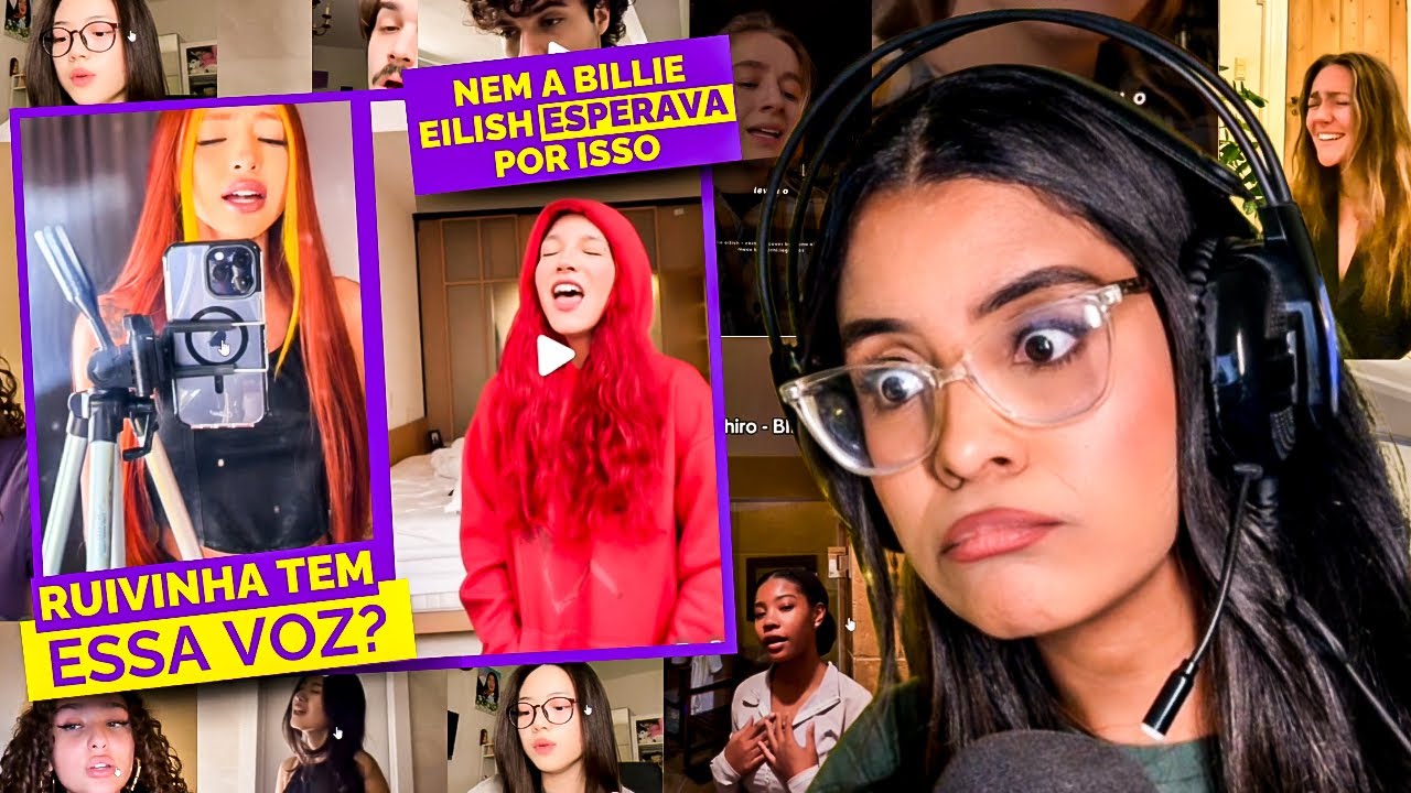 PROF DE CANTO REAGINDO AS MELHORES VERSÕES DE CHIRIRO DA BILLIE EILISH NA REDE VIZINHA
