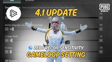 Pubg Mobile Emulator Best Sensitivity Settings 🔥 | No Recoil Pubg Mobile Gameloop Settings (2025)