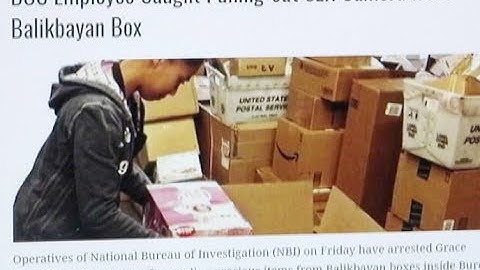 BOC denies alleged employee caught stealing items from a balikbayan box