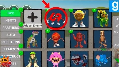 Nextbots in playground mod updated new 69 wakes up monster italian brainrot chasing nextbots