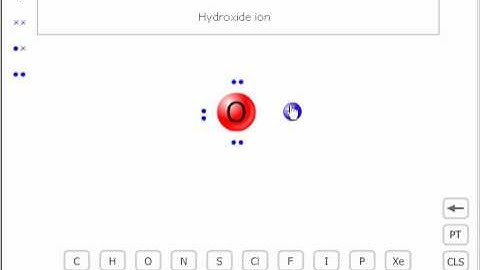 The Lewis structure of the hydroxide ion