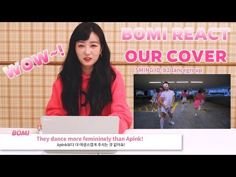 [REACTION] KPOP IDOL REACTED TO OUR DANCE COVER - BOMI - APINK