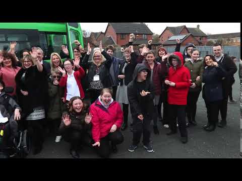 St Christophers school Wrexham get a new minibus 18.03.19
