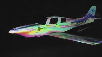 3D Projection Mapping Airplane