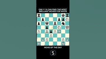 🧠 Only 1 % can find the most brilliant moves for white | #chess #chesspuzzle