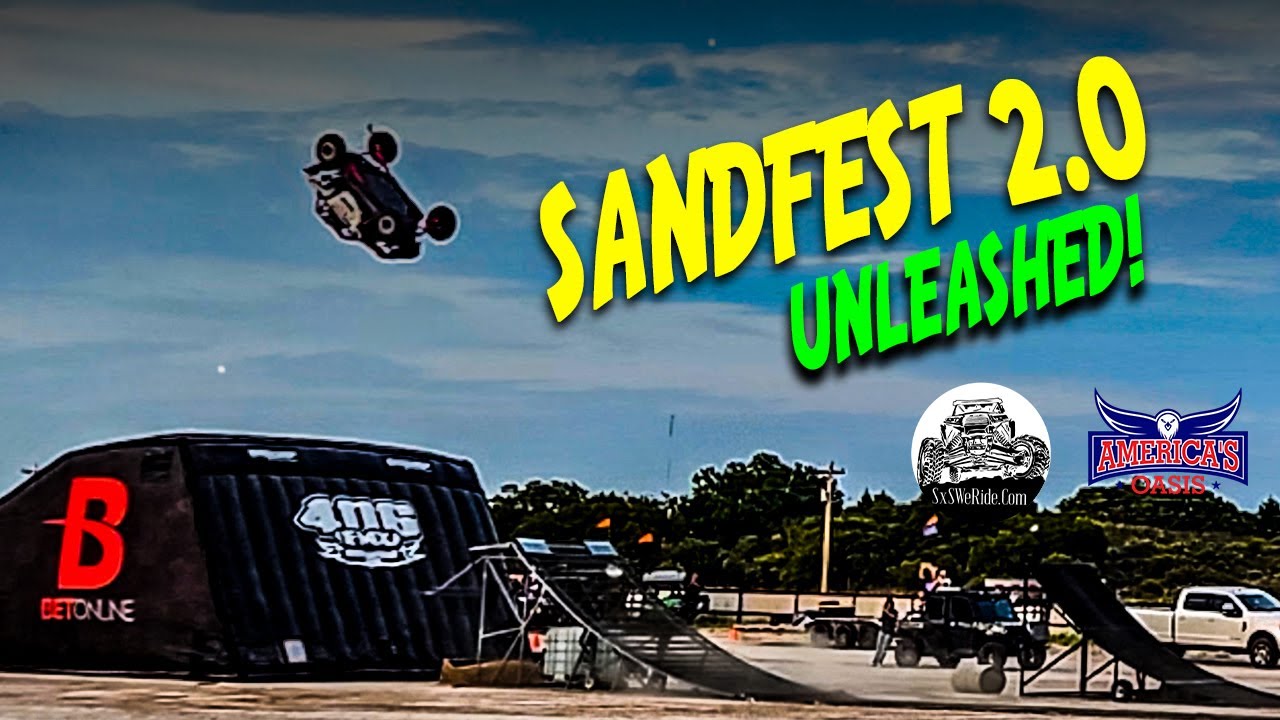 INSANE Polaris RZR Backflip + Sand Drag Racing at Sandfest 2.0 - YouTube