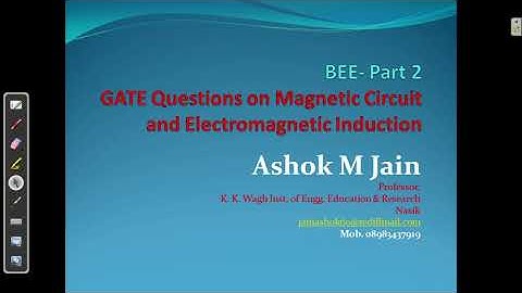 BEE GATE Questions on Magnetic Circuit and Electromagnetic Induction Part 2 00 00 05 00 23 58