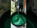 Luxury Emerald Epoxy Floor Transformation 💚 Satisfying Result #transformation #epoxy #satisfying