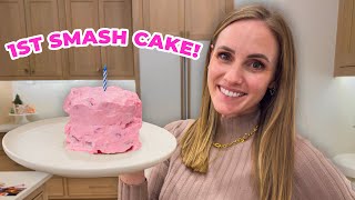 HER FIRST BIRTHDAY CAKE! - (Homemade, Healthy)