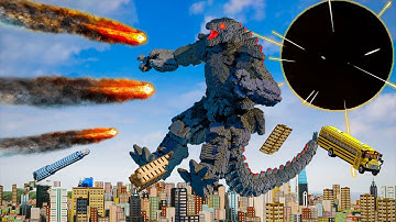 Realistic MechaGodzilla Destruction - 13 Ways To Kill MechaGodzilla - Teardown