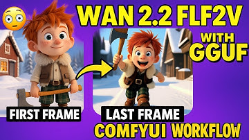 WAN2.2 FLF2V (First-Last Frame to Video): Full ComfyUI Workflow with GGUF + Image-to-Video