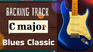 Blues Classic Groove Guitar Backing Track in C Major