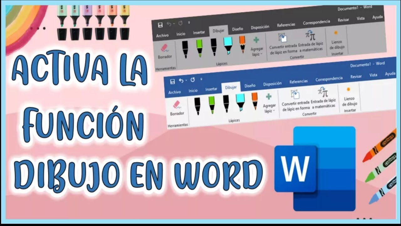 🌈💻🎨 COMO ACTIVAR LA FUNCIÓN O HERRAMIENTA DE DIBUJAR EN WORD !!! FÁCIL 🌈💻🎨 COMO ACTIVAR LA FUNCIÓN O HERRAMIENTA DE DIBUJAR EN WORD !!! FÁCIL