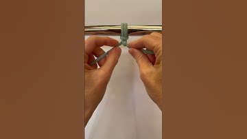 How to Tie a Half Hitch Knot in Macrame (starting from left) #macrametutorial #diymacrame