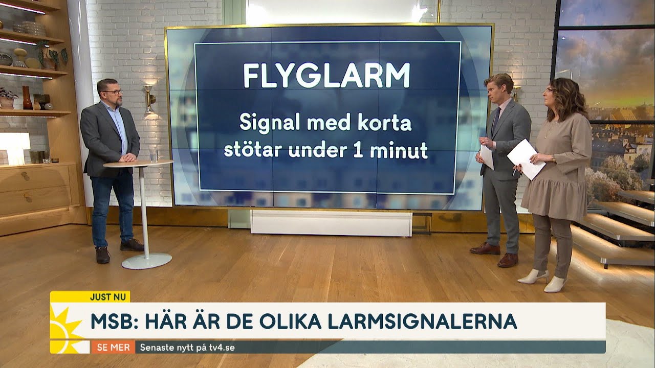 Idag testas Hesa Fredrik — olika larmsignaler du bör ha koll på | Nyhetsmorgon | TV4 & TV4 Play