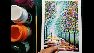 poster painting colour easy beginners step