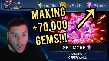 How To Make +70,000 GEMS IN ONE WEEK!!! - Injustice 2 Mobile