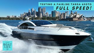 RAW POWER! Watch this Fairline Targa 65GTO doing what she does BEST!