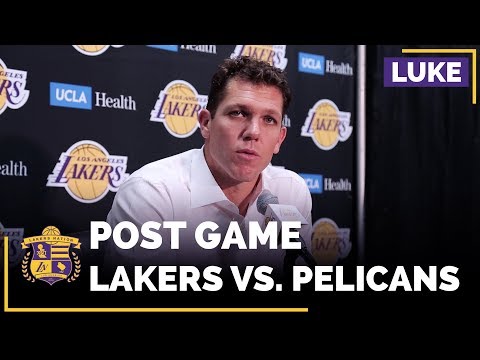 Luke Walton On Lonzo Ball's Performance, Why He Changed Lineup In The 4th