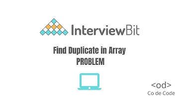 Find Duplicate in Array - Interview Bit Solution
