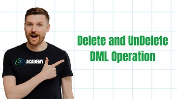 Delete and UnDelete DML Operation || Salesforce Apex for Beginners