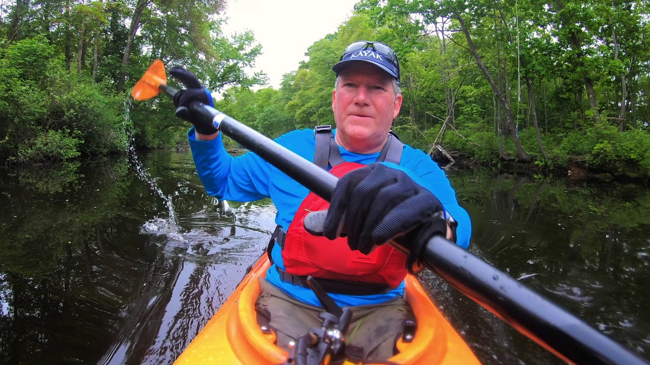 Paddling on glass, A quiet day on the Ipswich River, Ipswich, MA
