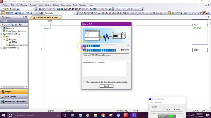 INV (Invert Operation)  and Comment in GX Works2 Programming | PART 7 | #mitsubishi #plc