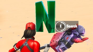 Search Hidden letter N in Fortnite Chapter 2 Season 11