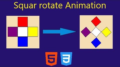 Rotating squares animation | using HTML and CSS