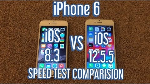 iOS 8 vs 12 iPhone 6 SPEED TEST COMPARISION