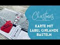 Weihnachtskarte mit einem süssen Rentierstempelset basteln