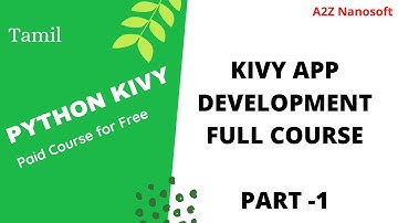 Kivy Python Tutorial in Tamil. Kivy tutorial for beginners