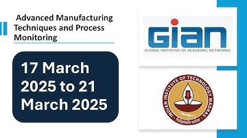L01 Introduction to Advanced Manufacturing Techniques