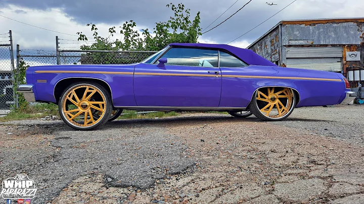 Oldsmobile Delta 88 Squatting on 26" Brushed Gold Rucci Forged Wheels