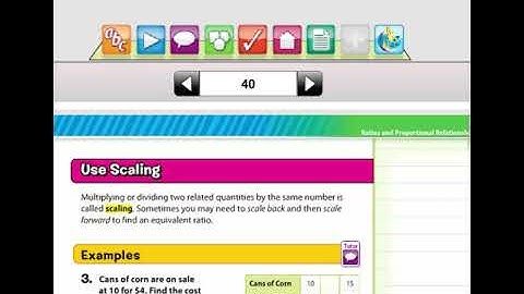 6th Grade Math Chapter 1 Lesson 4: Ratio Tables