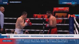 Isroil Madrimov - professional boks bo'yicha jahon chempioni