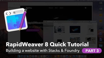 Building a quick website with RapidWeaver, Stacks, and Foundry — Part 3