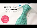 How to tie a tie - VERY simple and easy tie knot for beginners