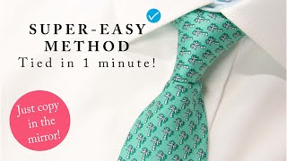 How to tie a tie  VERY simple and easy tie knot for beginners