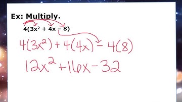 How do you distribute a monomial?