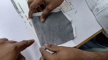 how to sew pocket folder one time in set finishing Outlook fusing machine part 1