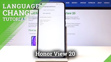 How to Change Language in Honor View 20 - Language Settings