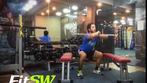 Barbell Front Squat: Leg Exercise Demo How-to