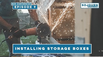 Adding Under Bus Storage Boxes / Cutting Holes in the Skoolie