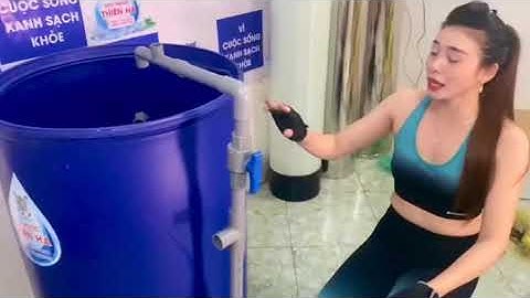 HD lắp bồn lọc tự chế xử lý nước nhiễm sắt thiết kế van lọc sục rửa ngược vật liệu khi bẩn