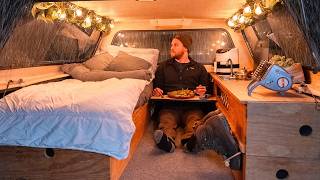 Solo Pickup Truck Camping in Heavy Rain | Sounds of Camping | No Talking ASMR