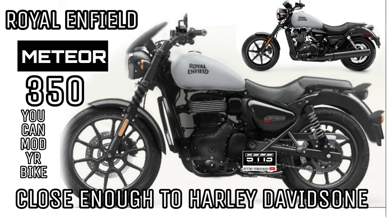 Meteor Modifies Royal enfield Meteor Modified || Harley davidson || Royal enfield || # ...